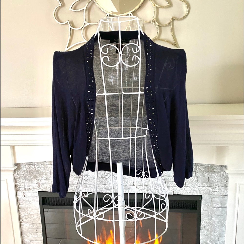 Navy Blue, Beaded Bolero